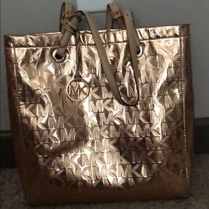Michael Kors Rose Gold monogram tote